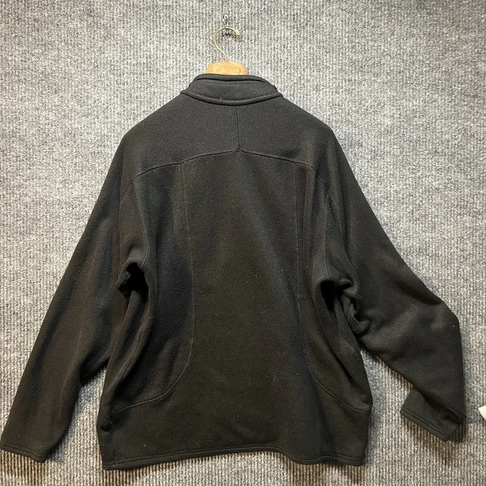 Patagonia Men's Better Sweater Quarter Zip Jacket Size‎ Medium Black Sty25521